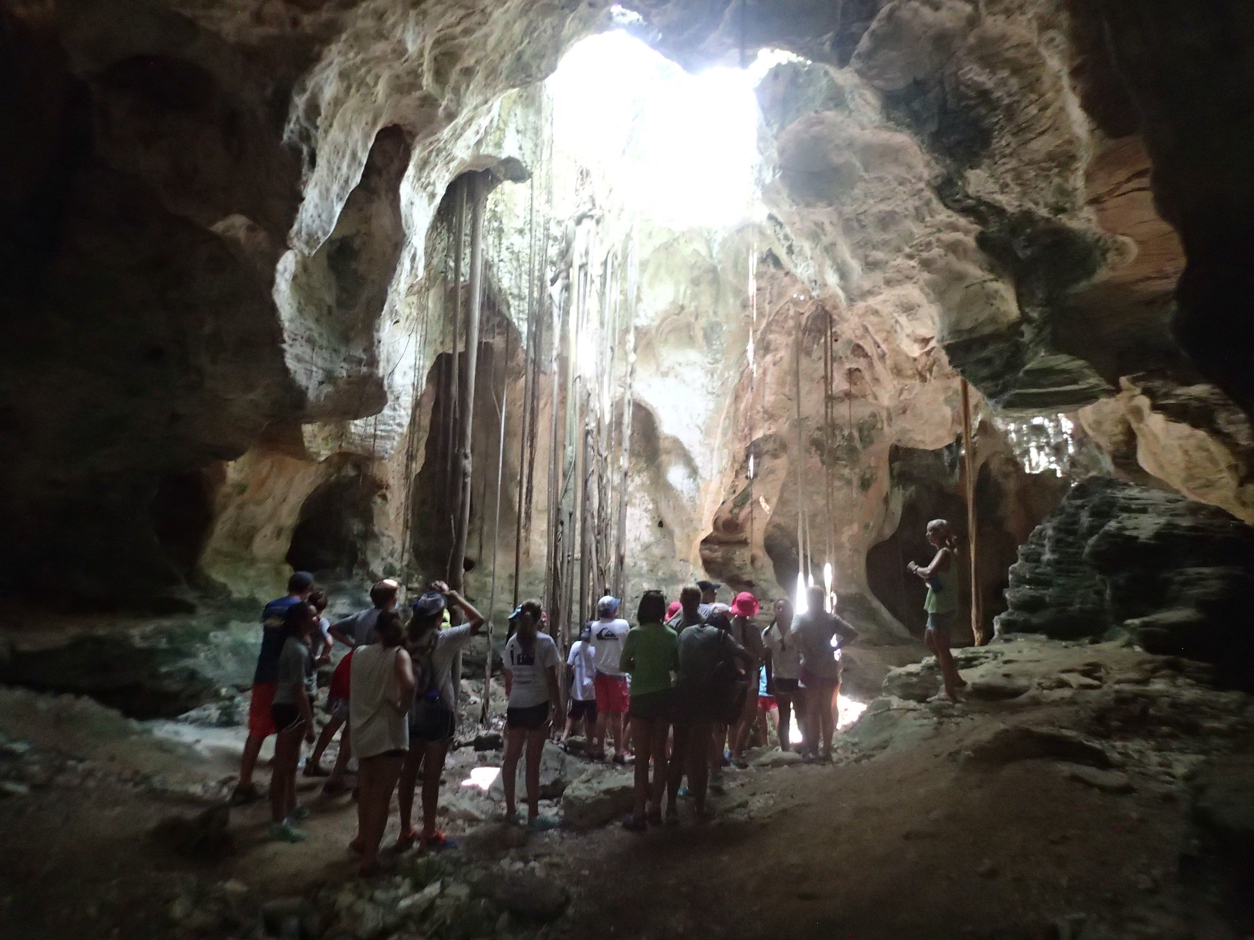 Brookwood Educational Programs down island trip (DIT) at the caves
