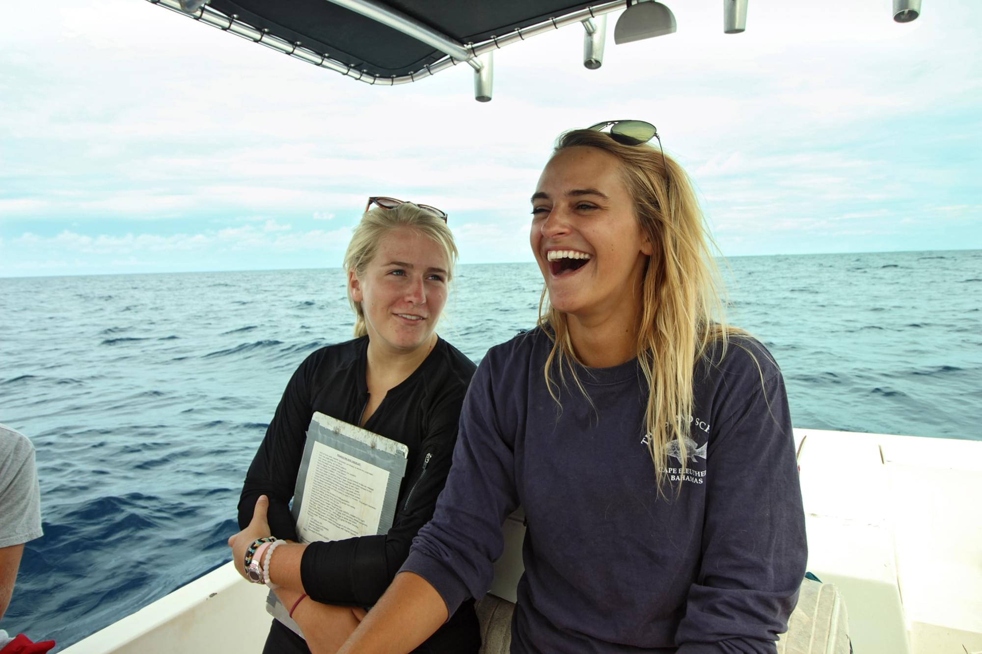 Mackey leads a deep sea trip with Island school students